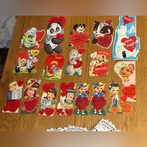 Fun assortment of mid century kids valentine cards